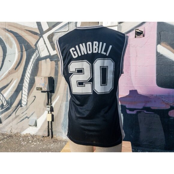 SAN ANTONIO SPURS Manu Ginobili #20  Vintage NBA Basketball Jersey Size Small - Picture 1 of 9